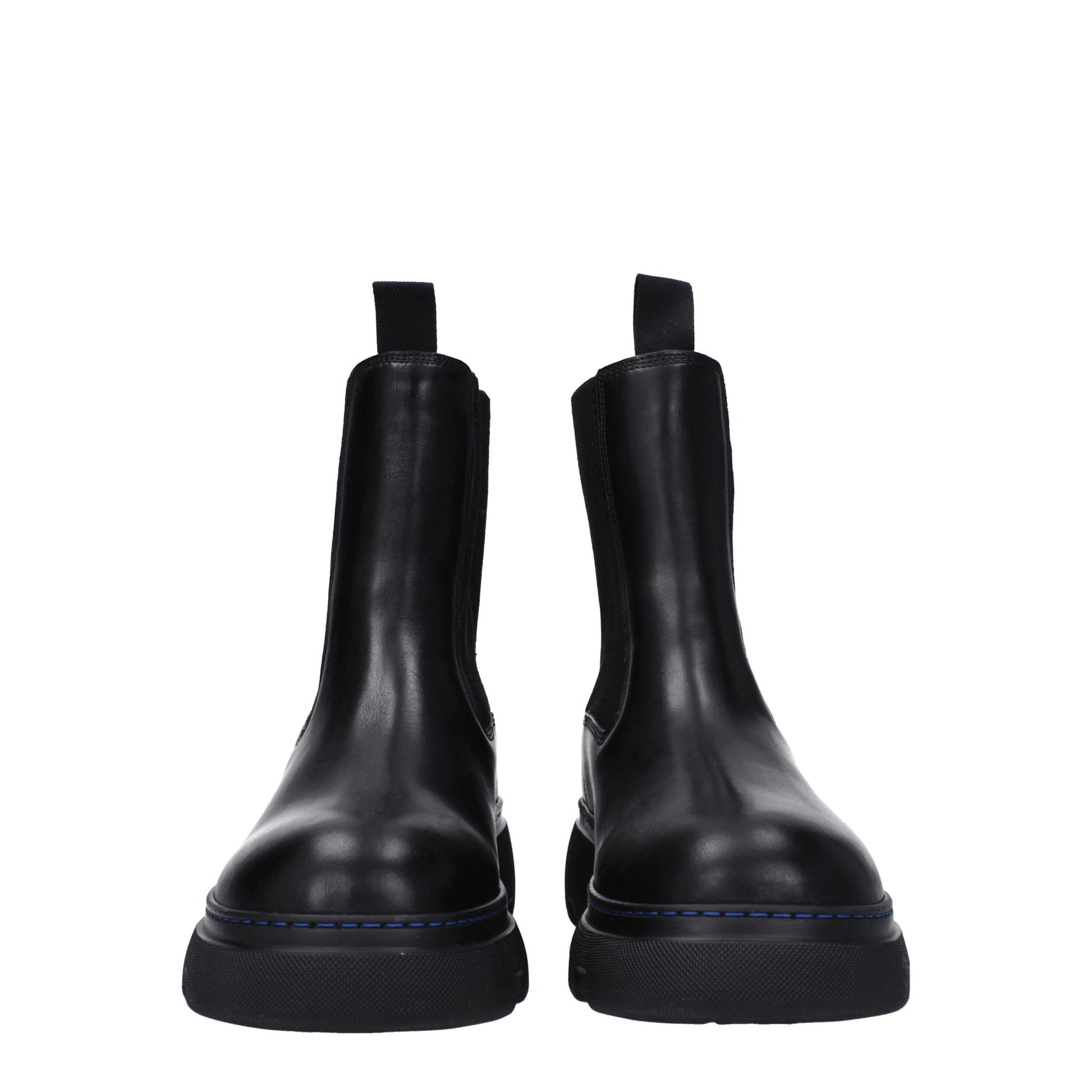 Black Leather Ankle Boots