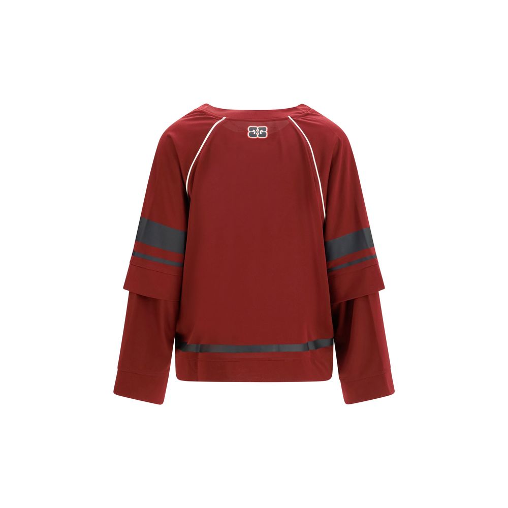 Bordeaux Polyester Sweatshirt