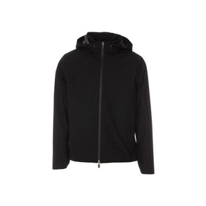 Black Polyester Shell Jacket