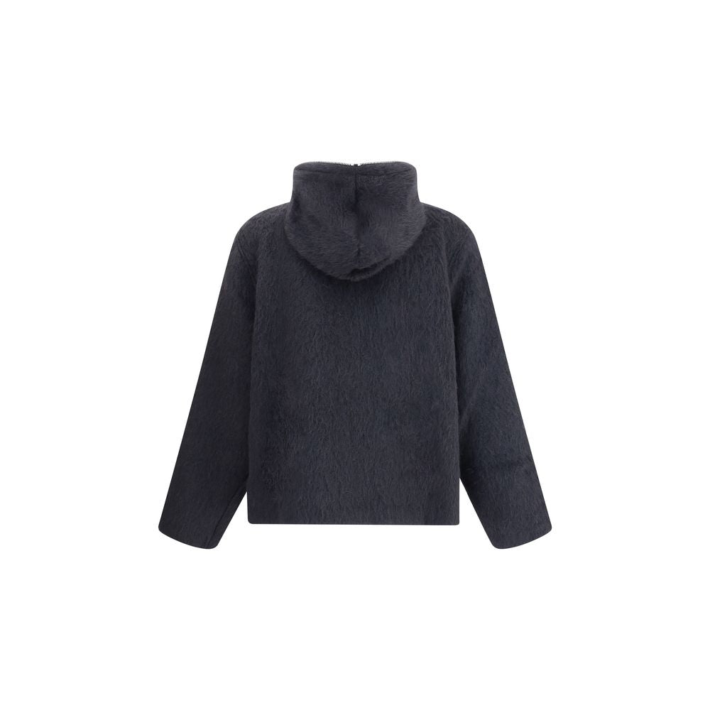 Black Wool Sweatshirt