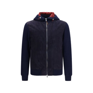 Blue Wool Oves Aries Full-Length Jacket