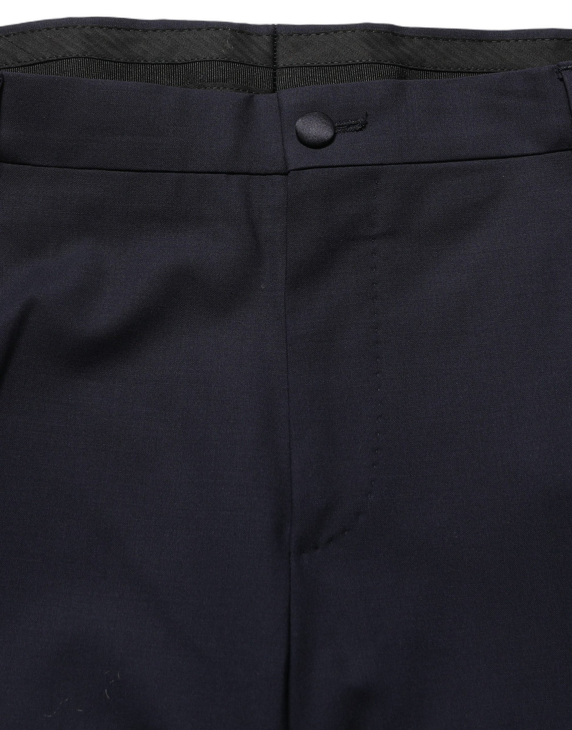 Dark Blue Single Breasted 2 Piece Men Suit