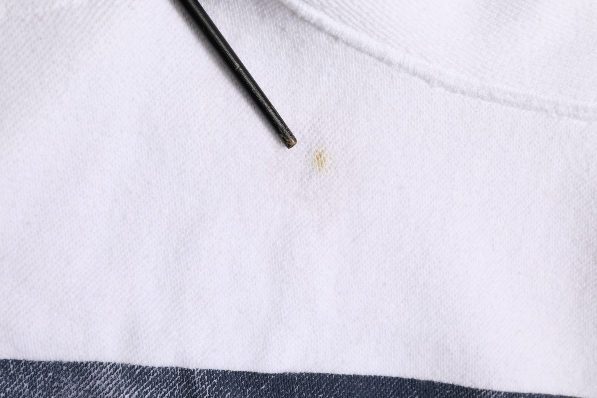 White Blue Stripe Hooded Sweatshirt Sweater