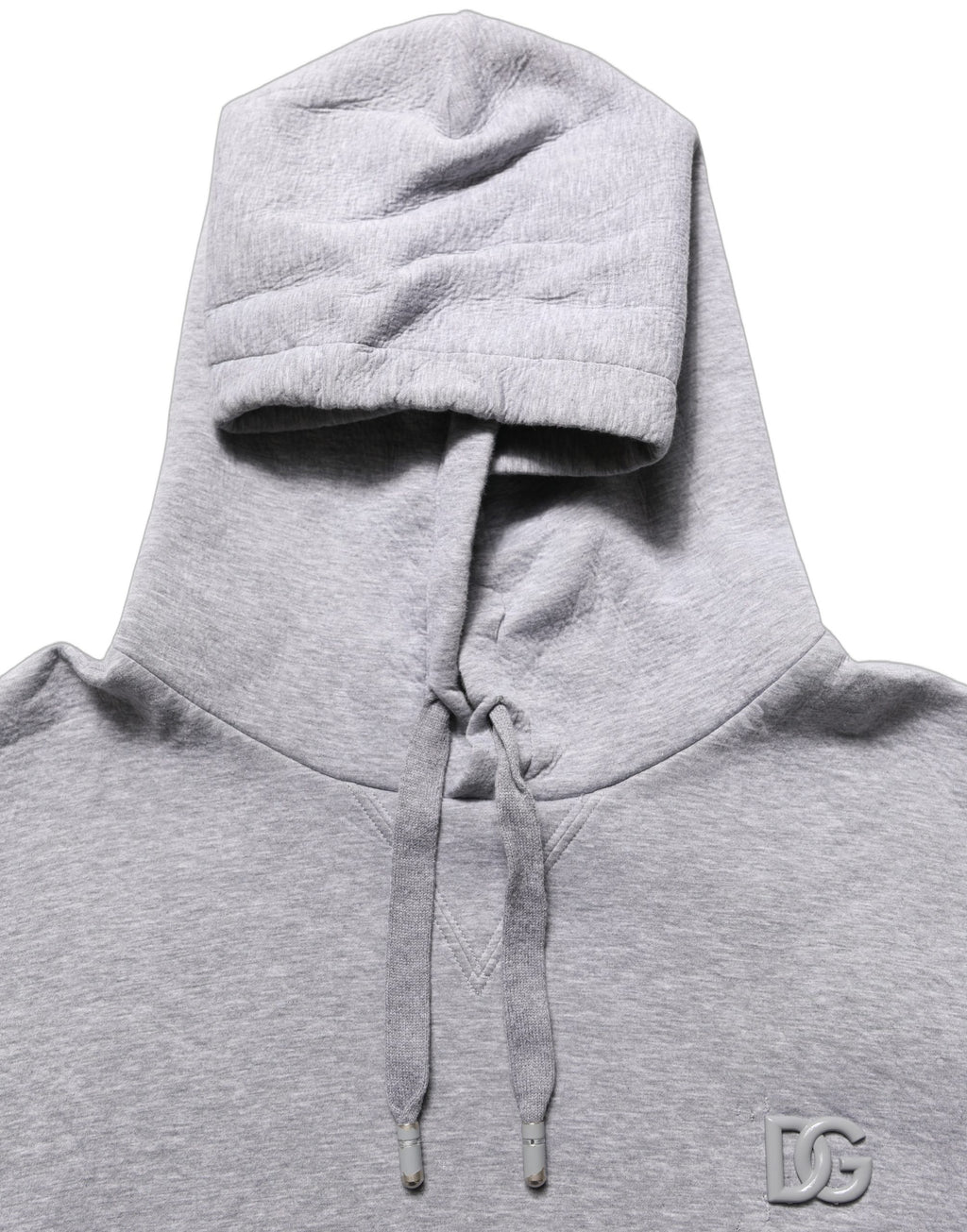 Gray Cotton Logo Hooded Sweatshirt Sweater
