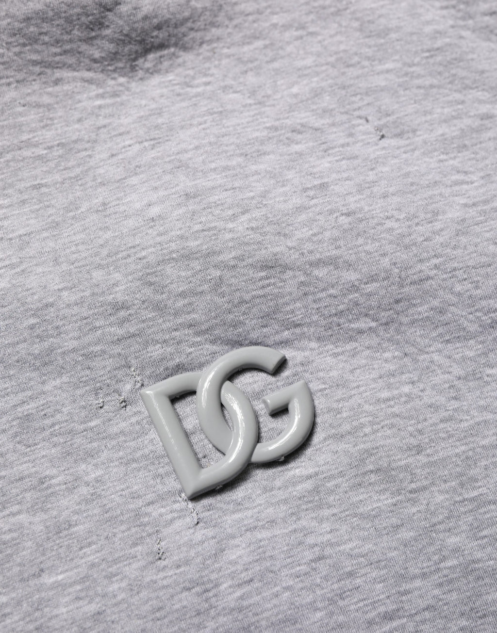 Gray Cotton Logo Hooded Sweatshirt Sweater