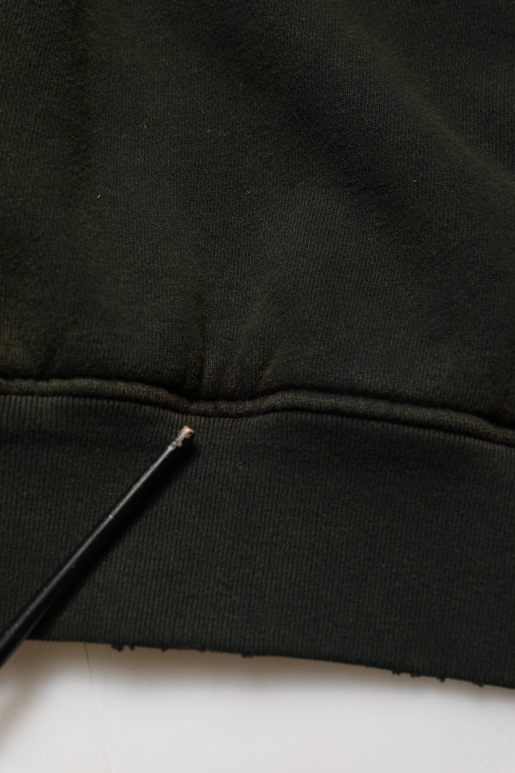 Black Cotton Crew Neck Men Sweatshirt Sweater