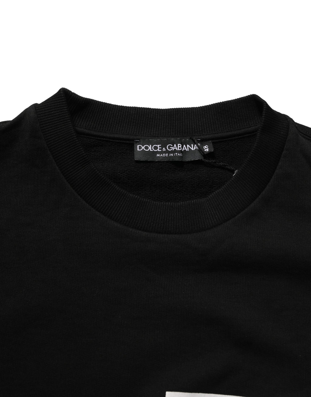 Black Cotton Logo Print Sweatshirt Sweater