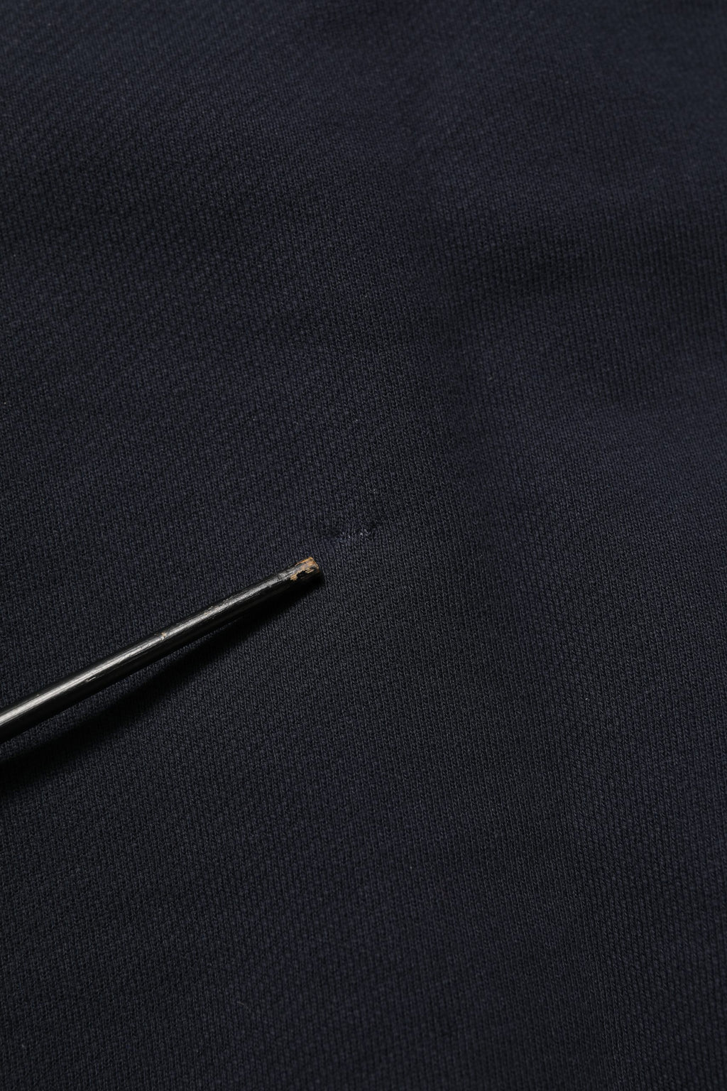Black Logo Plaque Cotton Crew Neck Pullover Sweater
