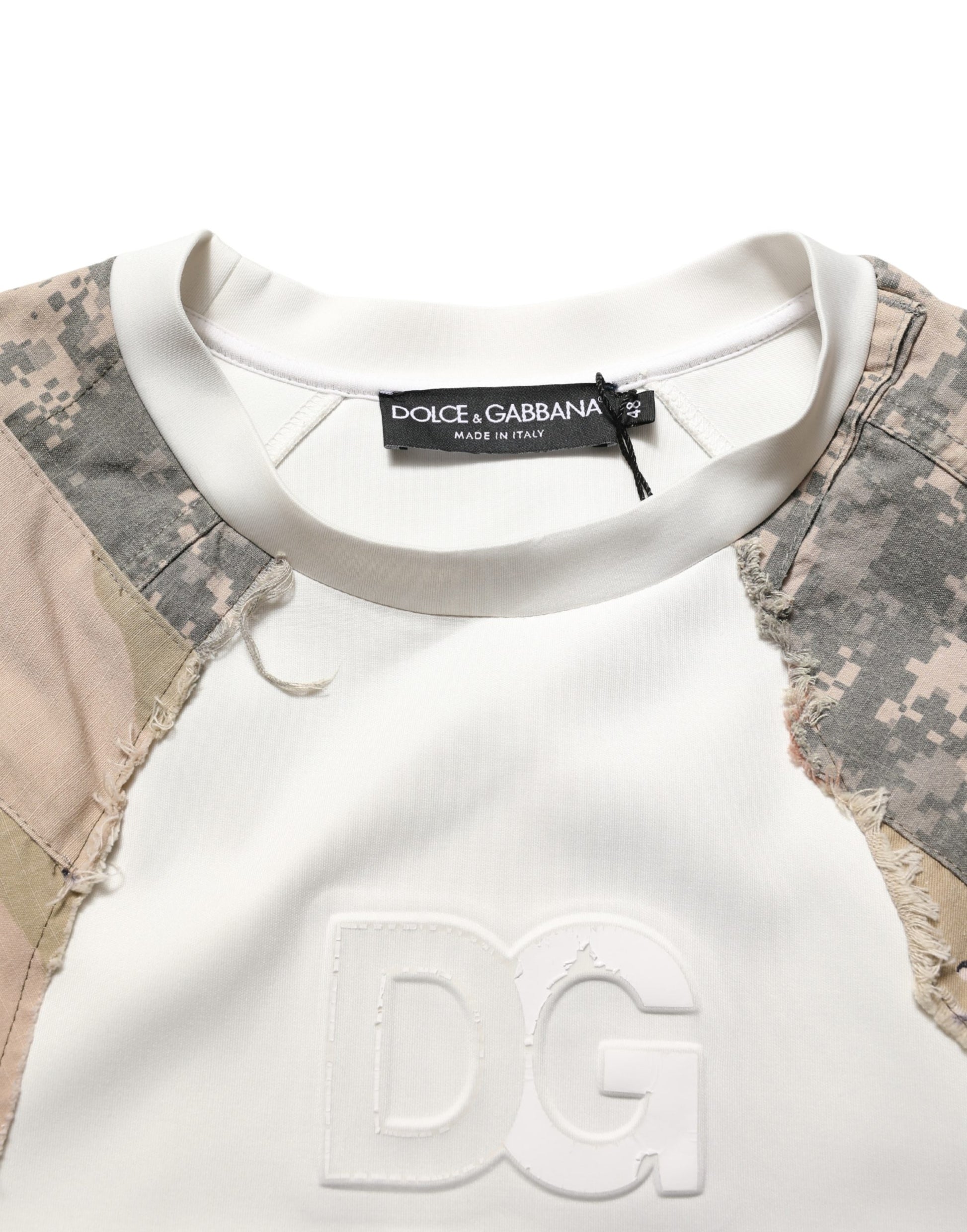 Multicolor Camo Patchwork Sweatshirt Sweater