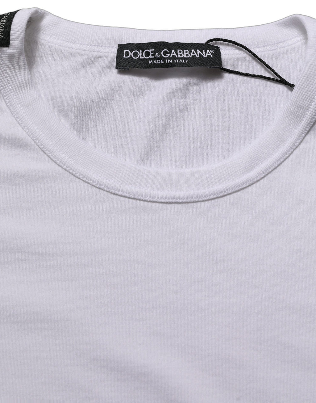 White Cotton Short Sleeves CrewNeck T-shirt
