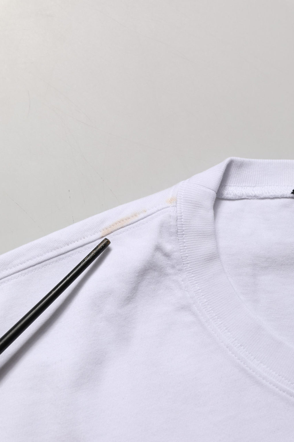 White Blue Stripe Cotton Short Sleeve T-shirt
