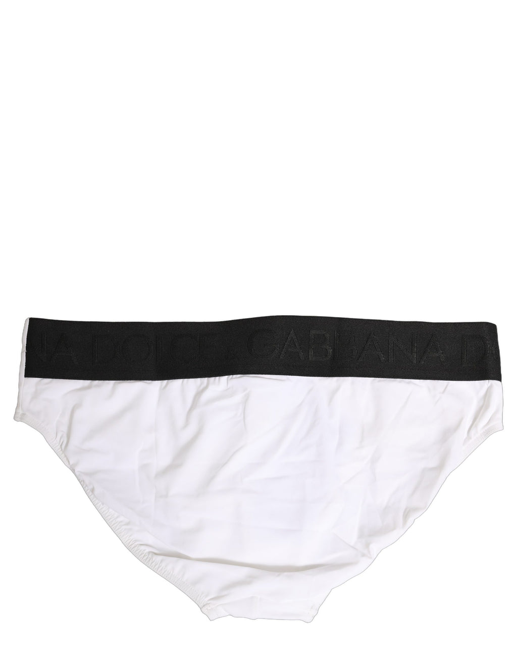 White Stretch Drawstring Swim Brief Swimwear