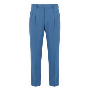 Blue Cotton Men's Pants