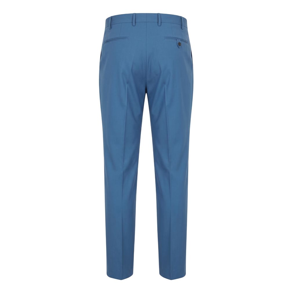 Blue Cotton Men's Pants
