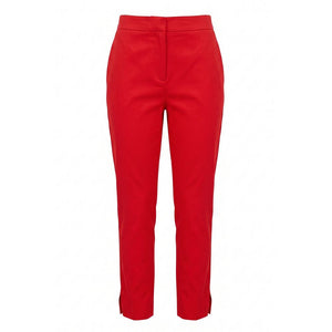Red Cotton Women Pants