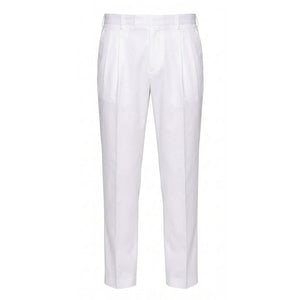 White Cotton Men Pant