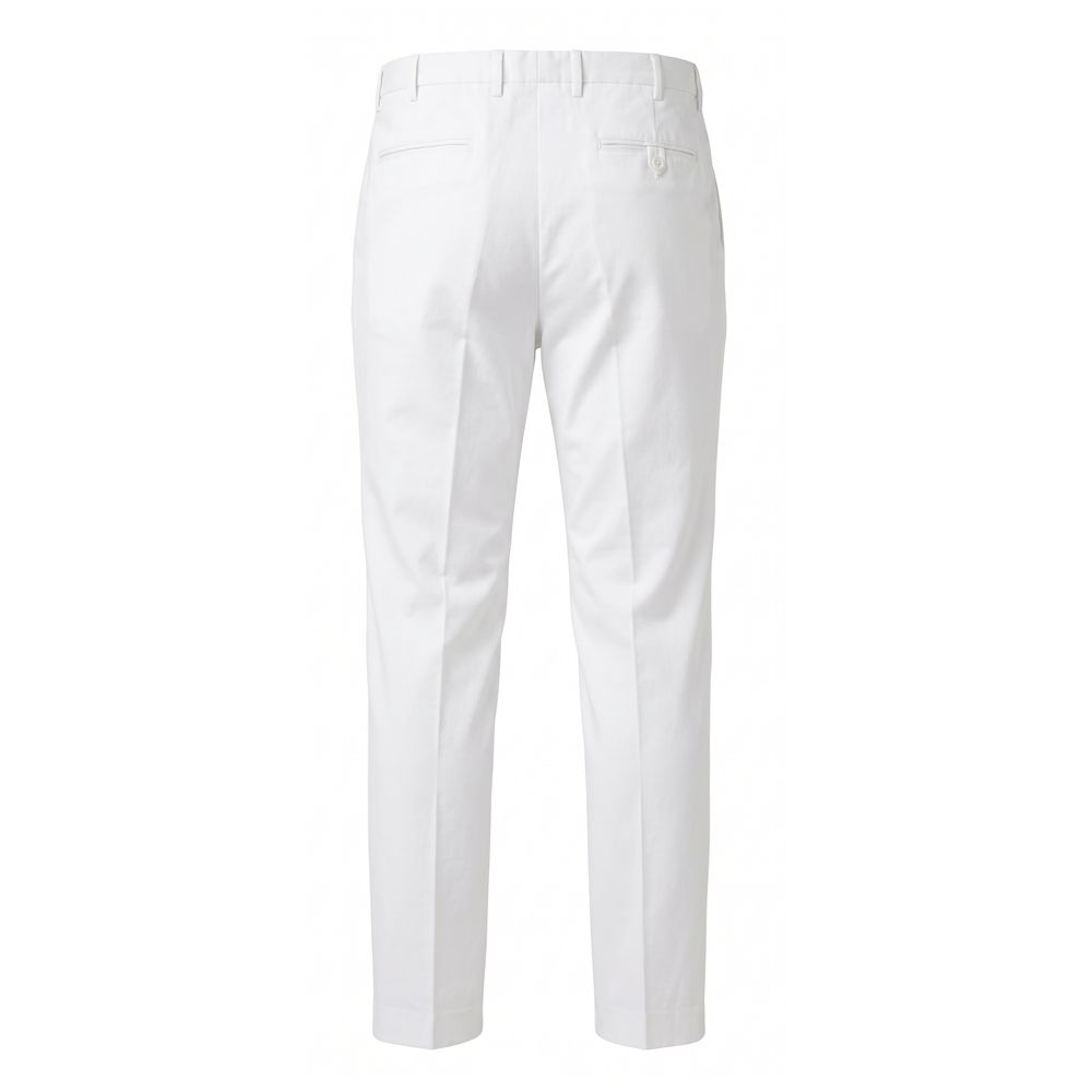 White Cotton Men Pant