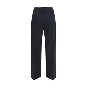 Black Wool Oves Aries Flared Pants