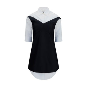 Black Wool Oves Aries Casual Dress