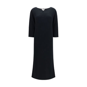 Black Cotton Casual Dress