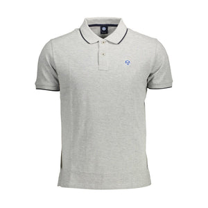 "Grigio Cotton Men Polo Shirt"