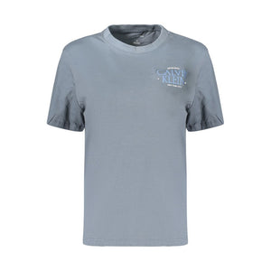 Gray Cotton Women's T-Shirt