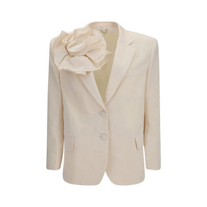 Beige Cotton Blazer