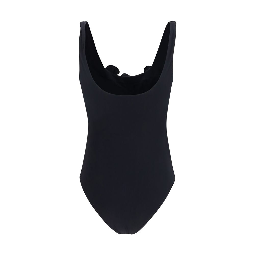 Black Polyamide One-Piece Swimsuit