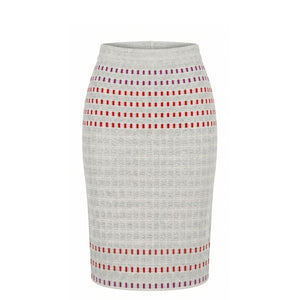 Grey Silk Women Skirt