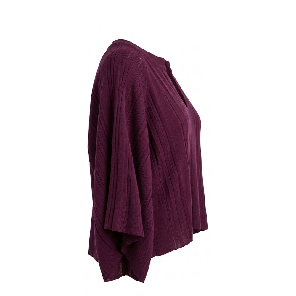 Purple Cotton Women Sweater