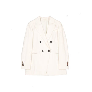White Virgin Wool Blazer