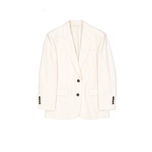 White Viscose Blazer