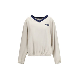 Beige Recycled Polyester Sweatshirt