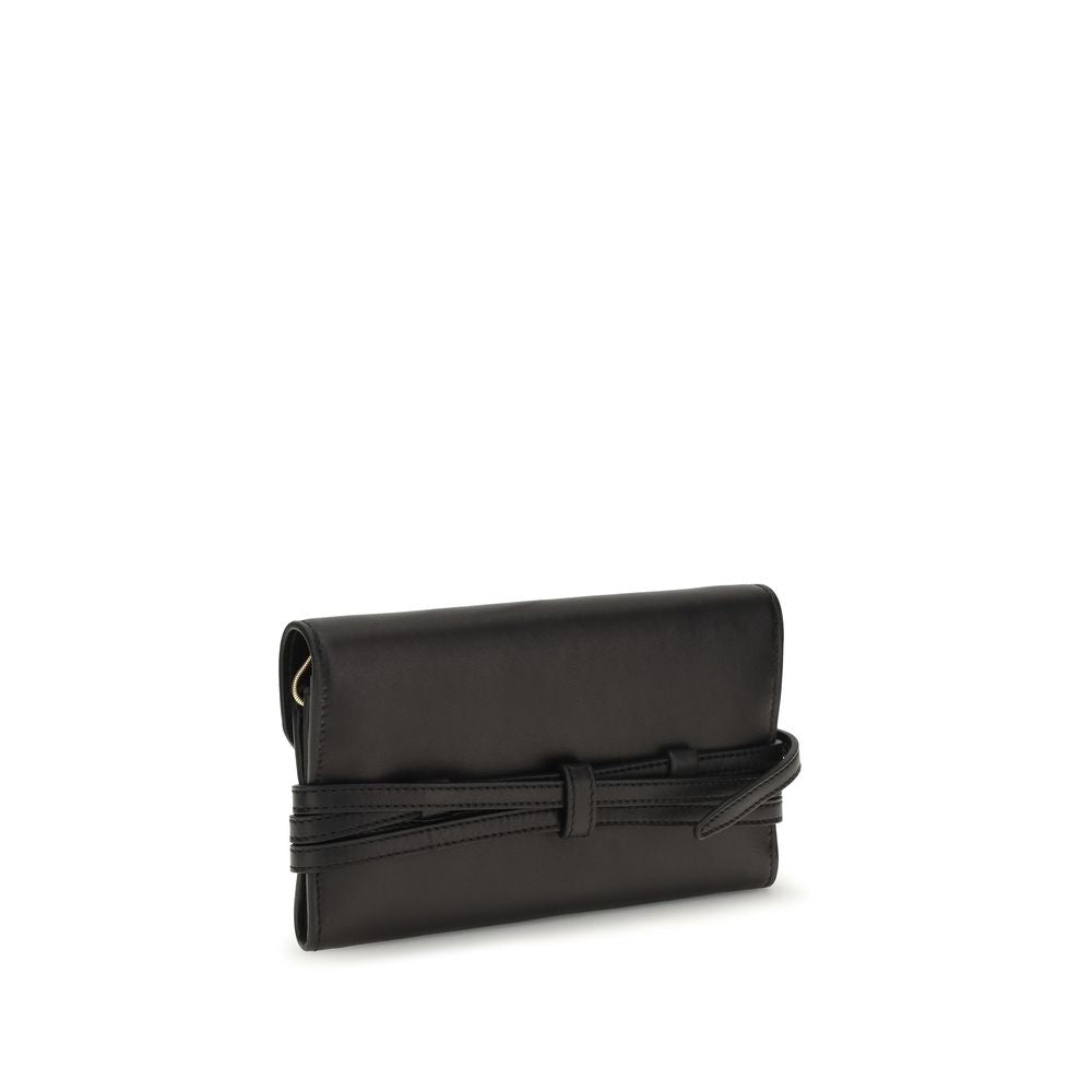 Black Goatskin Shoulder Bag