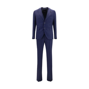 Blue Wool Oves Aries Two-Piece Suit