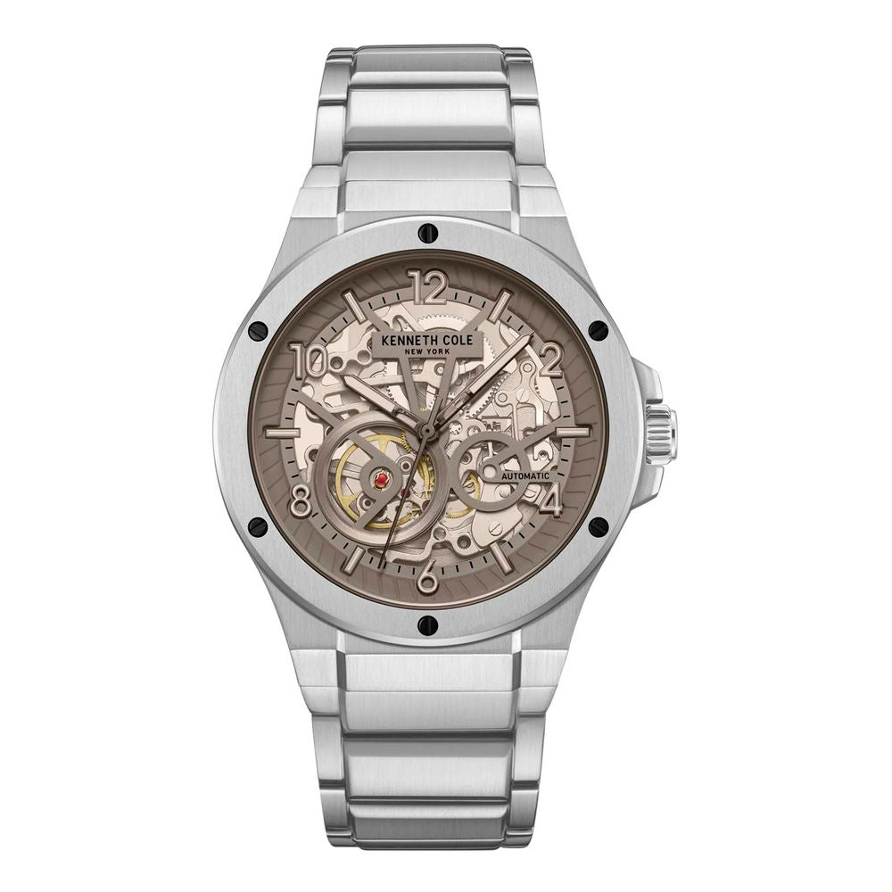 Gray Stainless Steel Dress Watch