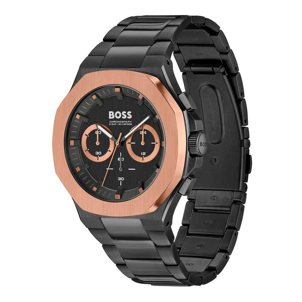 Black Stainless Steel Bracelet Watch