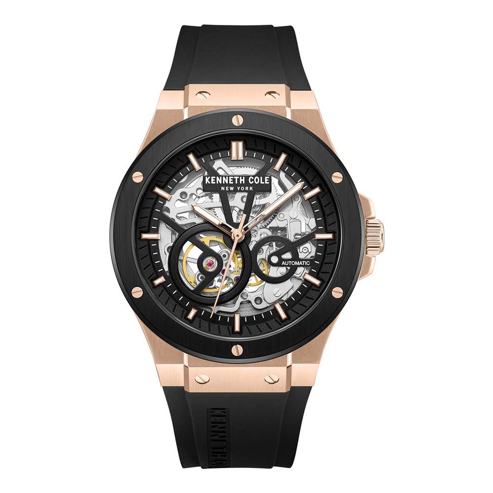 Black Synthetic Dress Watch