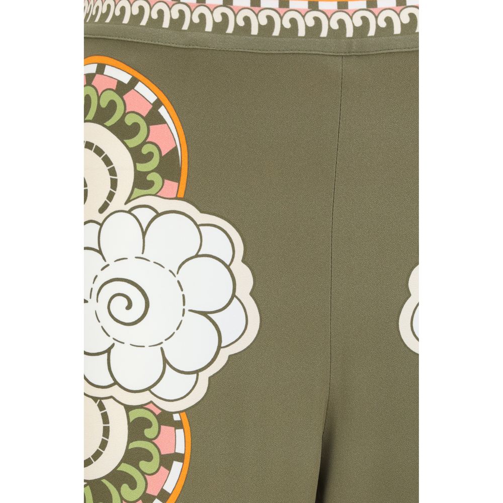 Multicolor Viscose Casual Pants