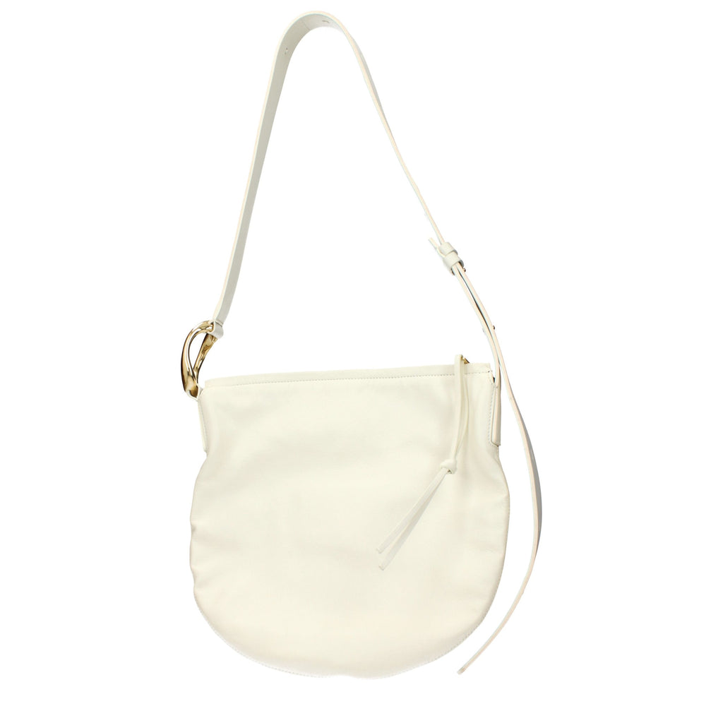 Beige Leather Crossbody Bag
