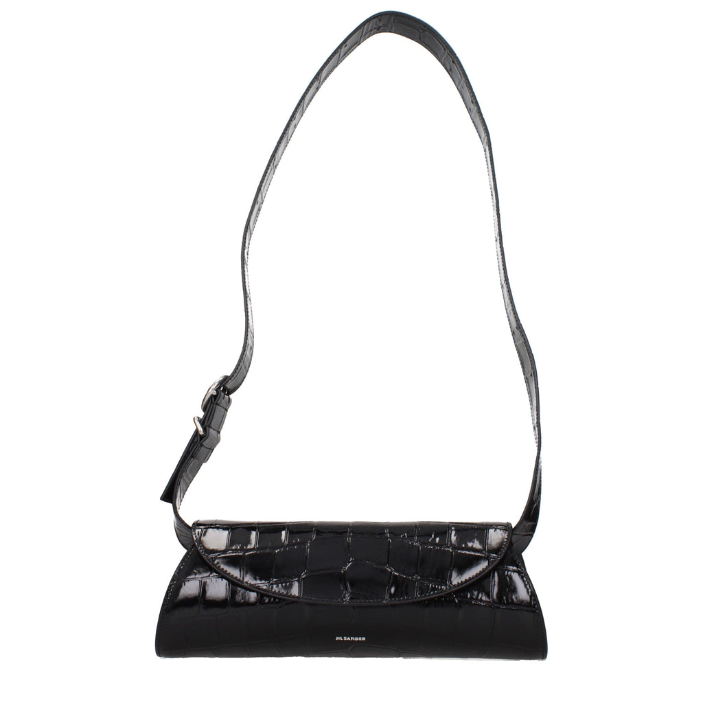 Black Leather Crossbody Bag