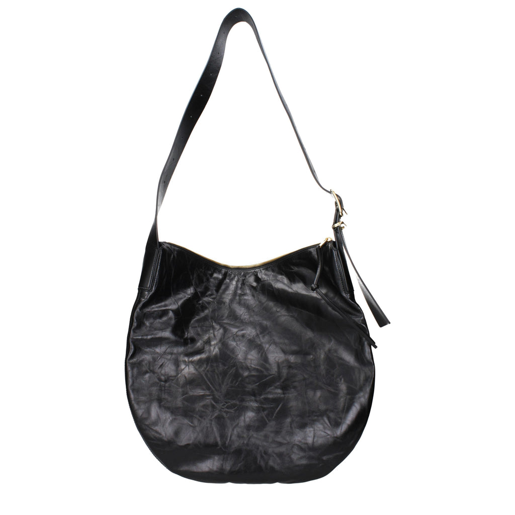Black Leather Crossbody Bag