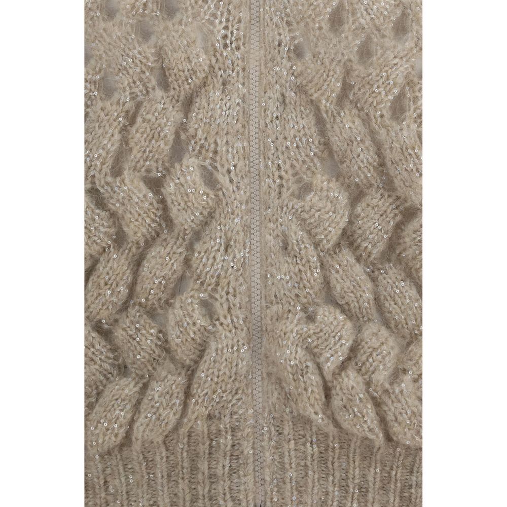 Beige Wool Oves Aries Cardigan