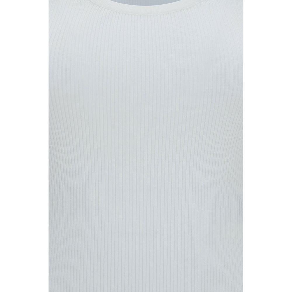 White Viscose Tank Tops
