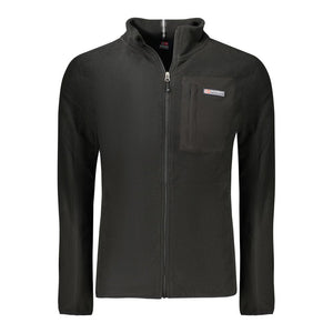 Black Polyester Men Sweater