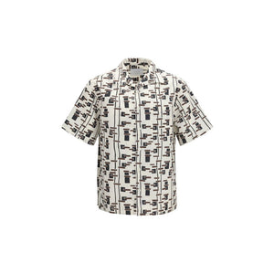 Beige Cotton Pattern Shirt