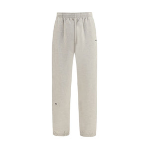 Beige Cotton Casual Pants