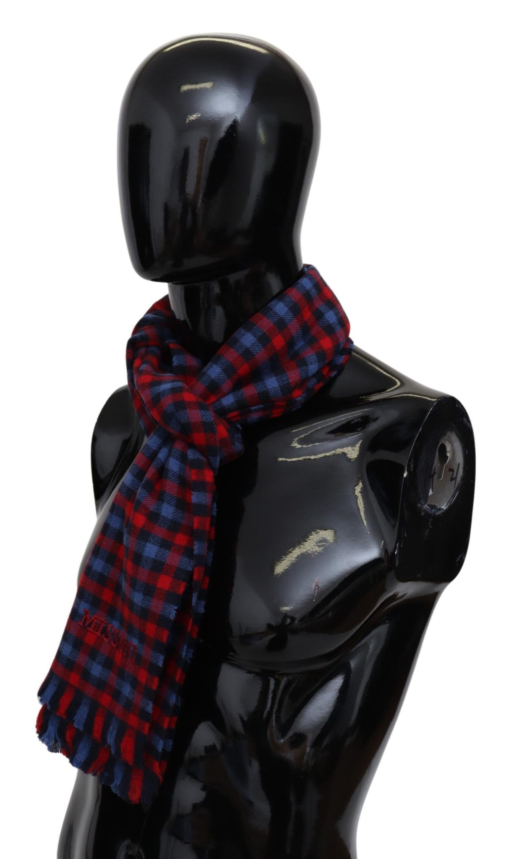 Multicolor Check Wool Unisex Neck Wrap Shawl