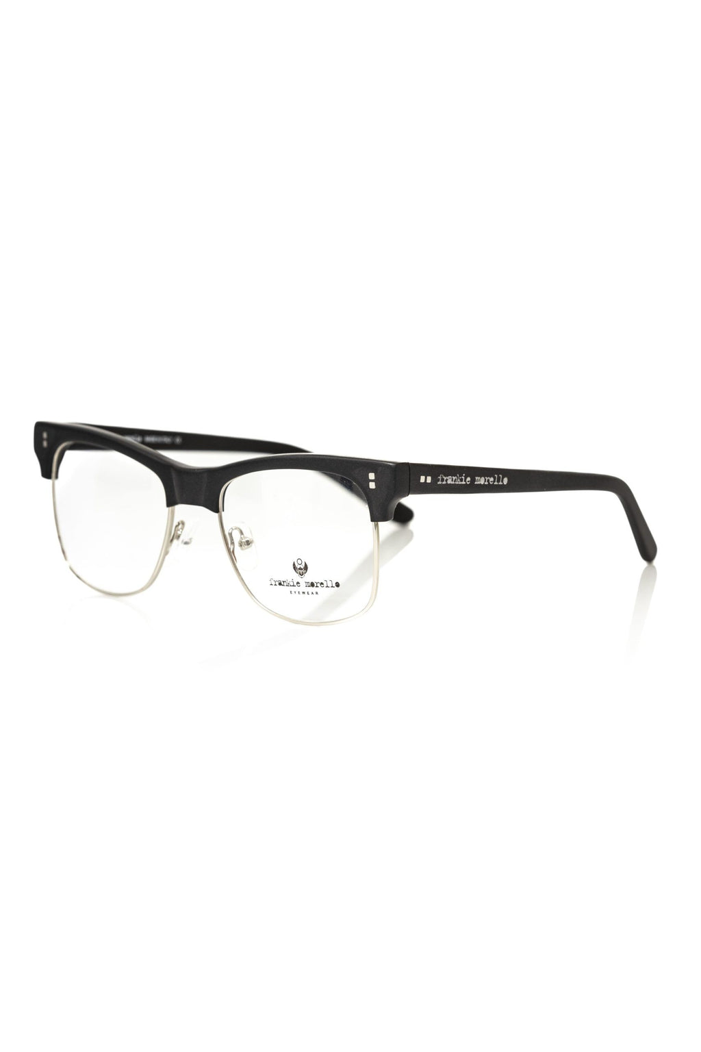 Black Metallic Men's Eyeglass Frame