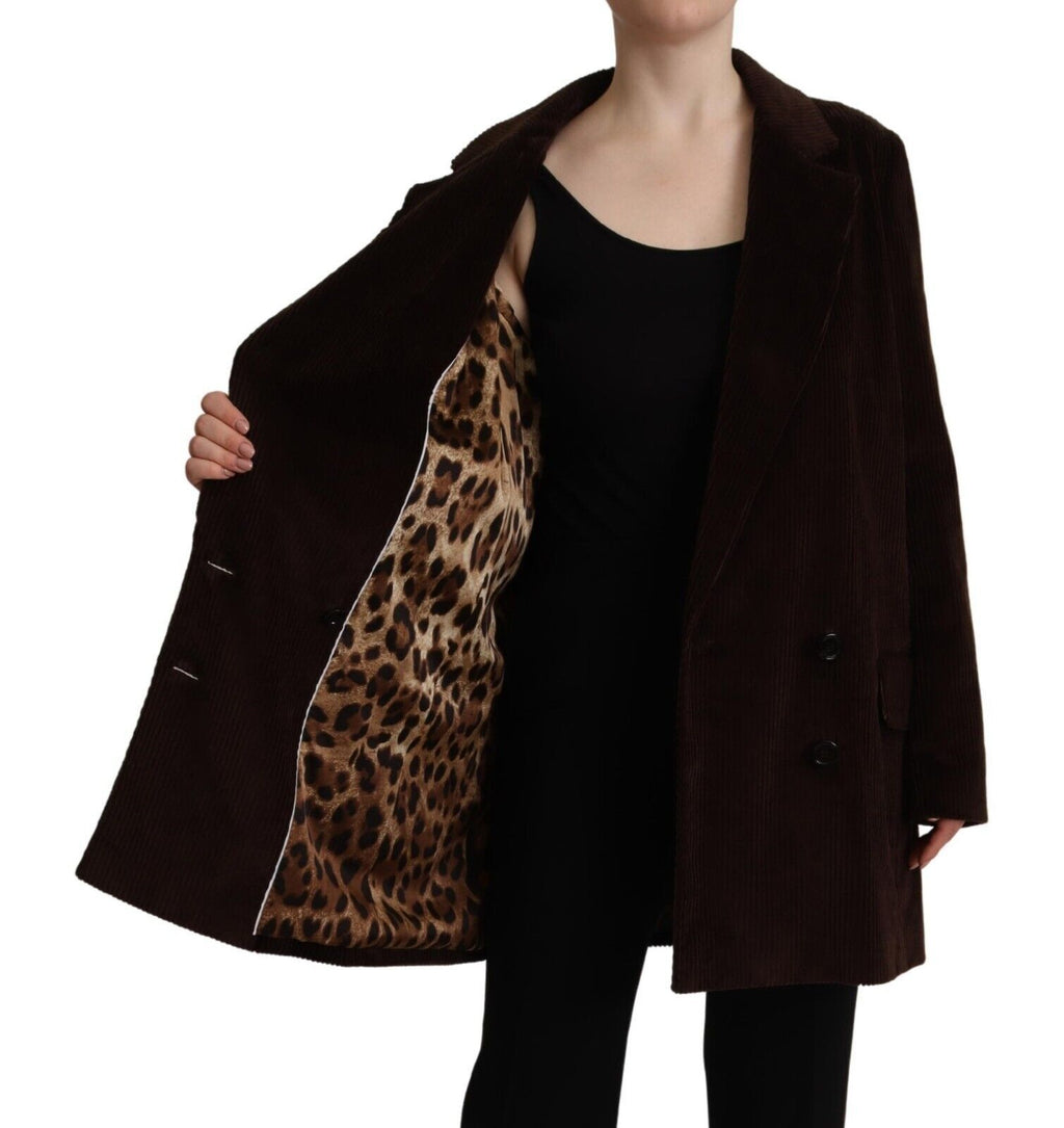 Bordeaux Corduroy Cotton Blazer Oversized Jacket